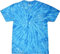 Colortone Batik-T-Shirts für Damen und Herren, Neon Blaubeere, Klein