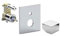 Paffoni Doccia LEVEL Miscelatore incasso con deviatore PBOX 015 piastra ABS leva Cubo