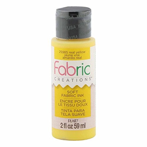 Fabric Creations Fabric Ink in Assorted Colors (2-Ounce), Real Yellow