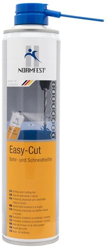 Normfest Easy Cut – Bohr- & Schneidhelfer Spray, reduziert Reibung und Hitze, schützt Werkzeug & Werkstück, haftet auch auf senkrechten Flächen, für Bohren, Fräsen, Sägen, Gewindeschneiden, 350ml