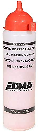 EDMA Kreidepulver Rot 200 G, 1 stück (1er Pack)