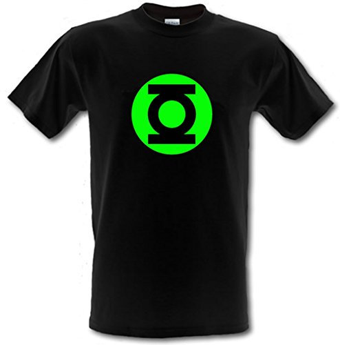 Green Lantern - Camiseta infantil de algodón pesado con diseño de superhéroes Big Bang Theory, de Gildan, de 5 a 15 años, verde (Irish Green), S