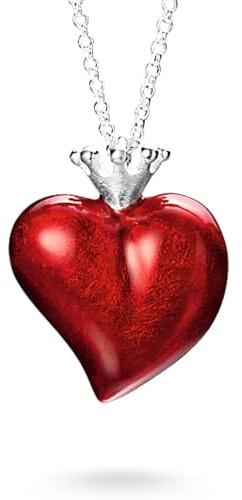Heartbreaker Crown of my Heart Herz Anhänger I Edler Kettenanhänger aus 925 Sterling Silber I Nickelfreier Silber-Anhänger inkl. Verpackung I In Goldschmiedequalität gefertigt I LD LP 32 RM-II
