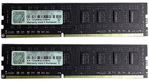 G.Skill Série Value Modèle F3-10600CL9D-8GBNT Mémoire de bureau DDR3 1333 MHz PC3-10600 de 8 Go (2 x 4 Go)