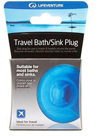 Lifeventure - Travel Sink and Bath Plug, Colour Blue