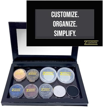 Palette di trucco nero.