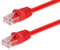 Monoprice 100-feet 24 AWG cavo di rete CAT6 500 MHz Crossover rame nudo Ethernet, grigio (102389) Red 7'