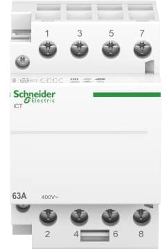 Schneider Electric Installationsschütz Acti9 iCT, 63A, 220-240V, 50 Hz, weiss, Artikelnummer A9C20864