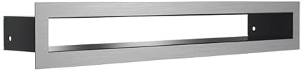 KRATKI Tunnel 6/40 Griglia di aerazione per condotti di distribuzione aria calda Acciaio verniciato a polvere Facilità di installazione 40x6cm Inox