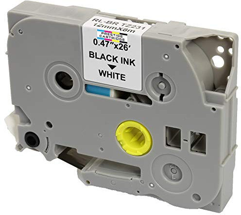 Schriftband kompatibel für P-Touch TZe231 TZ231 PT-1000 1005 1010 3600 9600 D210 D210VP D400 D600VP E100 E300VP E550WVP H101C H101GB H105 H110 H300 H500 P700 P750W schwarz auf weiß | 12mm x 8m