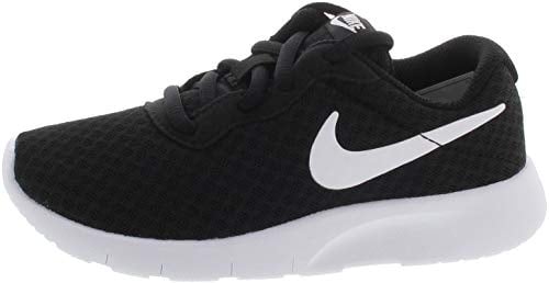 Nike - Tanjun (gs) - Competition Running Shoes - Girl, Multicolor Black White White, 7.5 US