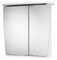 Jokey Spiegelschrank Numa grifflos, Badezimmer Spiegelschrank aus MDF 58 cm breit, LED-Beleuchtung und Steckdose | Weiß
