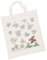 Goki 6x Baumwolltasche Schmetterling, Tragetasche, Beutel, Mitgebseltüte, Geschenktüte, zum Ausmalen, Maße 52x38,5x1 cm, für Mädchen ab 3 Jahren, Frühling, Sommer, Unisex-Kinder