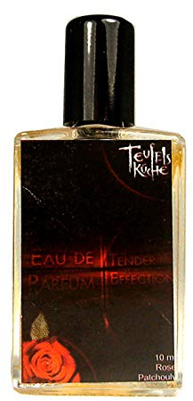 Teufelsküche Patchouli Tender Effection, Vintage-Patchouly mit Rose, Eau de Parfum für Damen, Gothic Parfum, Mini Flakon, 10ml Glasflakon, Gotik Patchouly