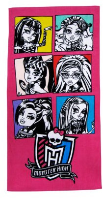 CTI 040452 Strandtuch Monster High Beauty, Velours, 75 x 150 cm