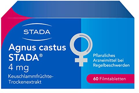 Agnus Castus STADA - Pflanzliches Arzneimittel bei Regelbeschwerden und PMS (Prämenstruelles Syndrom) - mit Auszug aus Mönchspfefferfrüchten - 1 x 60 Filmtabletten