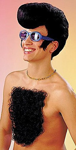 Festartikel-Müller Brusthaartoupet Farbe BRAUN Brust Haare Fasching Proll Macho