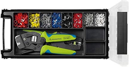 Rennsteig Aderendhülsen (Kabelschuh) Set, + Crimpzange + Abisolierzange - 0,5; 0,75; 1; 1,5; 2,5; 4; 6; 10mm²; - 610903