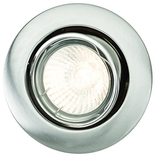 Philips Enif Einbaustrahler einzeln schwenkbar, ohne Leuchtmittel 9 x 9 x 10 cm Nickelfarben