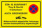 Melis-Folienwerkstatt Parken verboten Schild – EIN-und Ausfahrt Tag und Nacht freihalten - auch gegenüber – 30x20 cm – 3mm Hartschaum – Verschiedene Größen und Materialien – Mit Bohrlöchern
