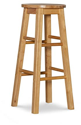 Linon 29-Inch Barstool With Round Seat