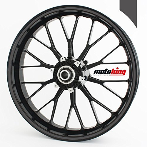 Motoking Felgenaufkleber 360° / 19 bis 23 / 6 mm/DUNKELGRAU MATT