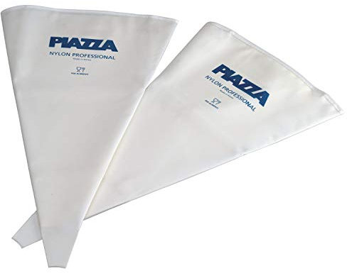 PIAZZA - Sac a Poche Professionali Senza Beccucci - Confezione 2 Sacchetti da 28 cm - Per Realizzare Decorazioni su Dolci, Torte, Cioccolatini e Pasticcini - Riutilizzabili e Resistenti in Nylon