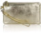 befen Echtleder Clutch Bag Damen Handtasche RFID-Blockierung Wristlet Portemonnaie Geldbörse mit Reißverschluss & Abnehmbare Handgelenk für Abend, Urlaub, Gold