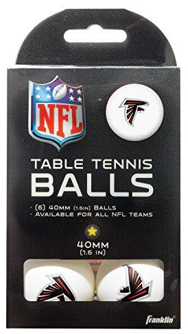 Franklin Sports Tischtennisbälle NFL Team lizenziert, Spielzeug, weiß