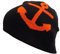 BRUBAKER Beanie Mütze Schwarz mit Anker