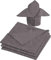 Erwin Müller Stoff-Serviette Oberhausen 4er- Pack, Jacquard Ranken anthrazit Größe 50x50 cm - pflegeleicht, bügelleicht