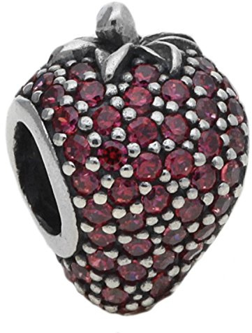 Pandora Perles breloques en argent zircon 791899CZR Fraise femme