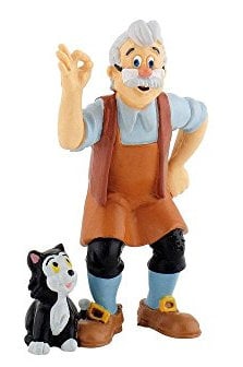 Bullyland 12398 - Spielfigur Meister Gepetto aus Walt Disney Pinocchio, ca. 7,4 cm, detailgetreu, ideal als kleines Geschenk für Kinder ab 3 Jahren