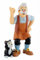 Bullyland 12398 - Spielfigur Meister Gepetto aus Walt Disney Pinocchio, ca. 7,4 cm, detailgetreu, ideal als kleines Geschenk für Kinder ab 3 Jahren