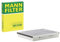 MANN-FILTER CUK 25 007 Innenraumfilter/Kabinenluftfilter - Pollenfilter mit Aktivkohle - für Pkw + Transporter