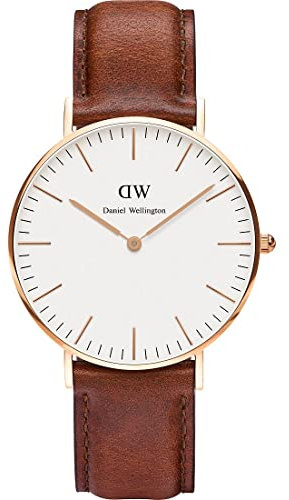 Daniel Wellington Damen-Uhren Analog Quarz One Size, Braun 32001271
