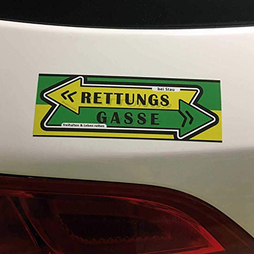 RETTUNGSGASSE bilden Sticker Leben retten bei Stau Aufkleber Dub