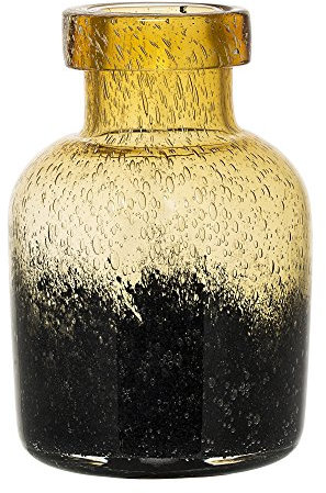 Bloomingville [W] Vase, Yellow, Glass Ø13,5xH20 cm