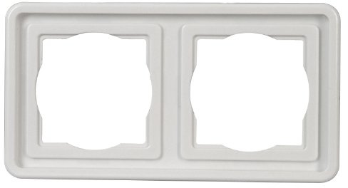 Kopp Abdeckrahmen 2-fachVision arktis