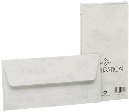Rössler Papier 20320814 - Inspiration - Briefumschlagpack 20/DL m. Sf., grau