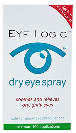 Eye Logic Dry Eye Spray | Fast, Effective Relief for Dry, Irritated Eyes | Easy-to-Use Application | 100+ Sprays | Ideal for Contact Lens Wearers | 10ml