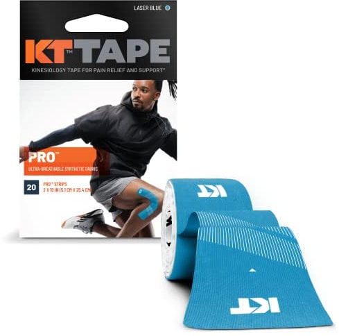 KT TAPE Pro 20 synthetisch vorgeschnitten für Kinesiologie, farbe Lasser Blau