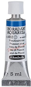 Schmincke – HORADAM® AQUARELL - feinste Künstler-Aquarellfarben, Pariserblau - 5 ml