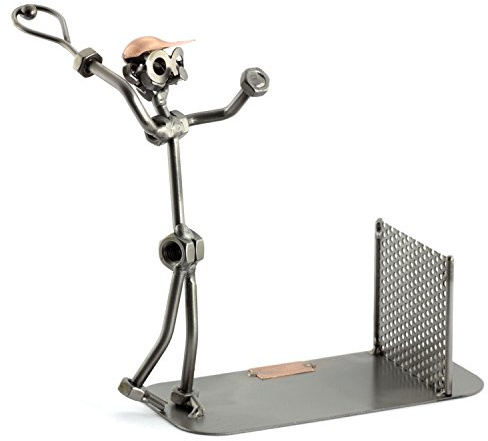 Steelman24 Schraubenmännchen Tennis 1 Person | Made in Germany,Handarbeit,Geschenkidee,Stahlfigur,Metallfigur,Metallmännchen