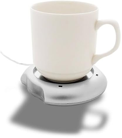 Eurrowebb Chauffe-tasse USB Socle Mug Inoxydable 100 x 90 x 20 mm
