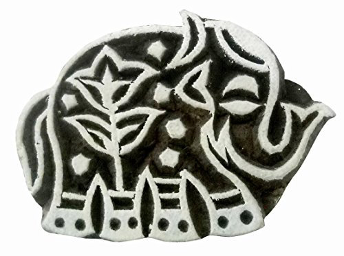 Elefant Design Holzblock Stempel/Tattoo/indischen Textildruck Block