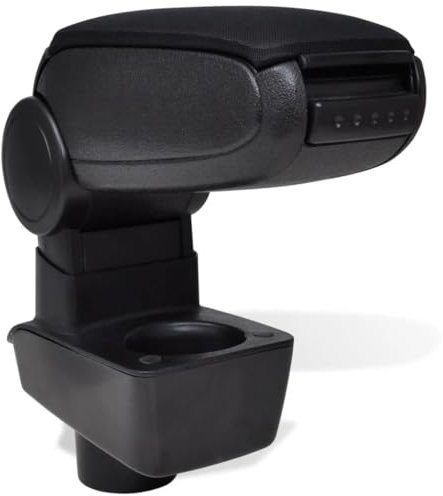 vidaXL Apoyabrazos para Diversos Modelos de Coches ABS Negro Reposabrazos