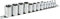 Britool E034801B Mixed Drive Torx Socket Set, 1/4/ 3/8/1/2, 13 Pcs