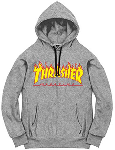 Thrasher TRUFLP05754, Sweatshirt für Herren, Schwarz, S