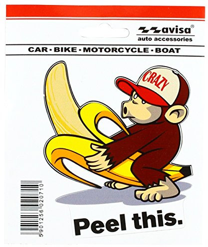 Avisa Aufkleber Banana Monkey - 8x10,5cm